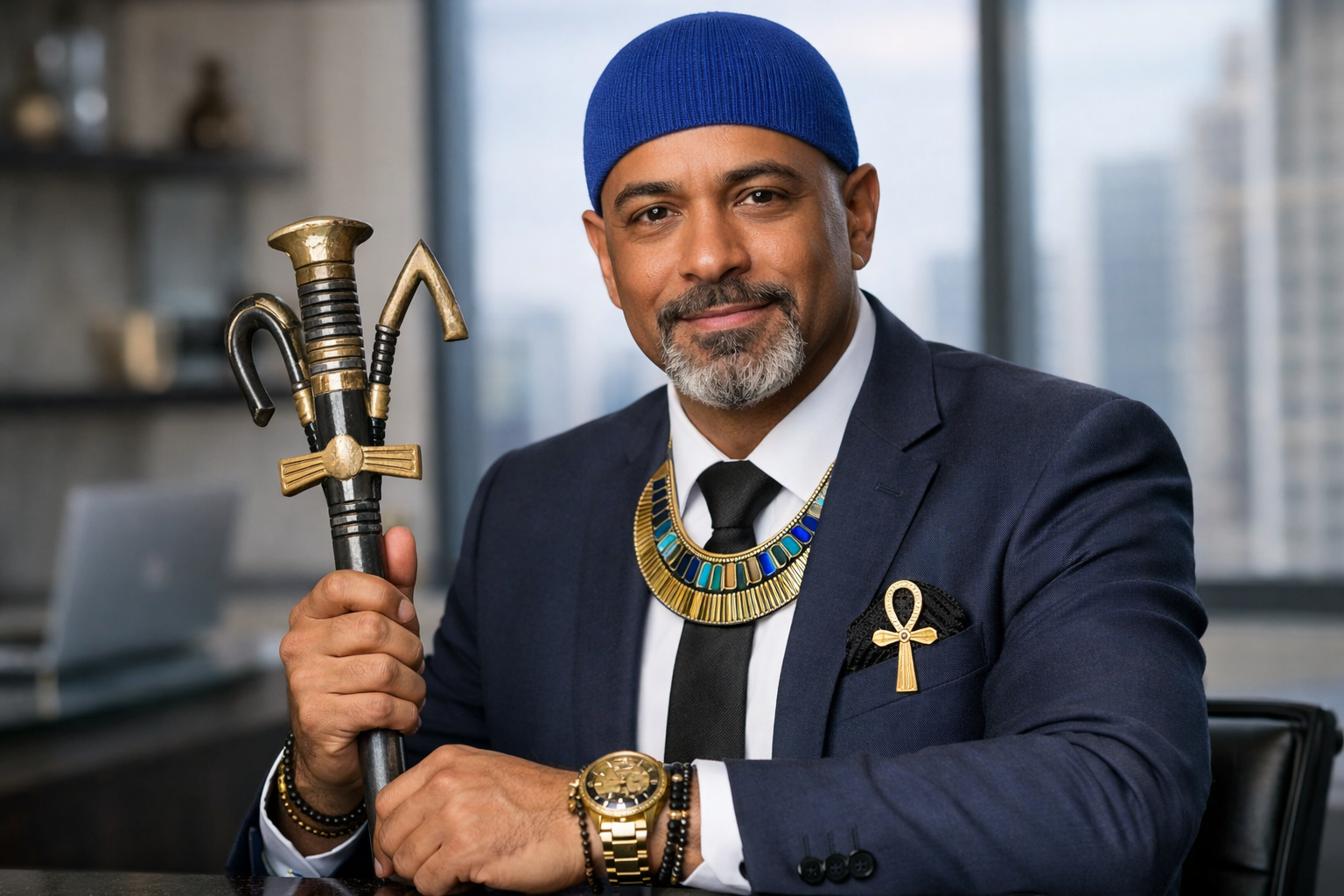 Ptah profile portrait